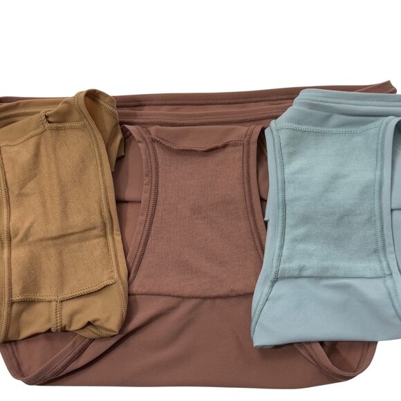 SKIMS Fits Everybody Briefs + Hipster Lot of 3 Sky Rose Clay Ochre XS - Picture 8 of 10